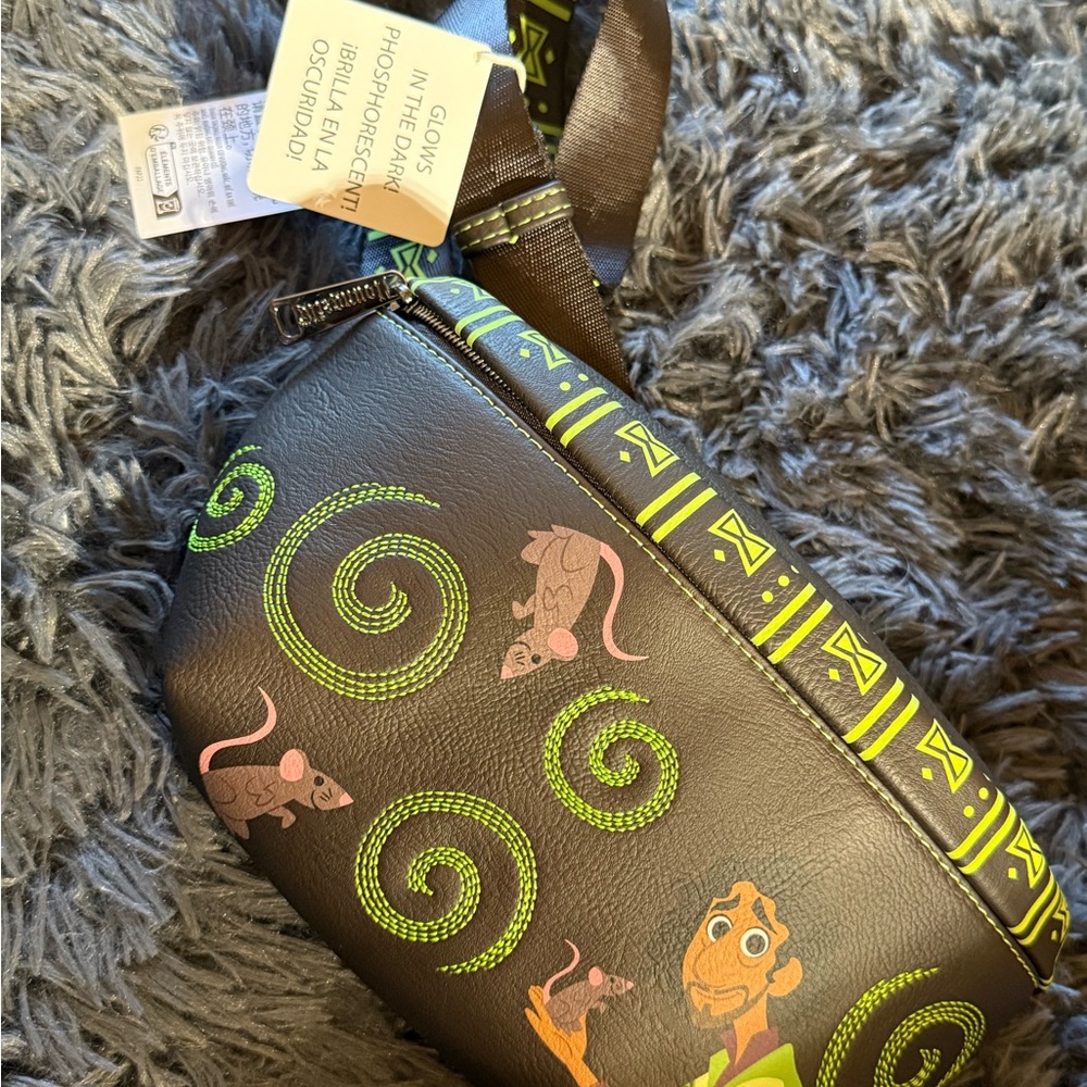 Loungefly Brown and Yellow Crossbody Bag